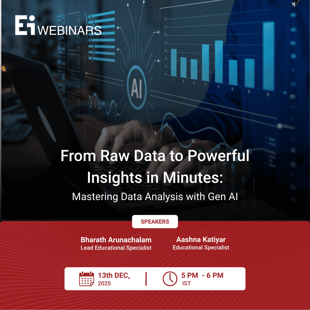 AI data analysis webinar, learn from industry specialists on transforming raw data into insights using Gen AI.